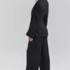 Hayden Black Wide Leg High Waist Tailored Trousers