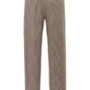 Hayden Brown Puppytooth Wide Leg High Waist Tailored Trousers