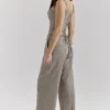 Hayden Brown Puppytooth Wide Leg High Waist Tailored Trousers