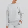 Haze Light Grey Marl Crew Neck Sweatshirt