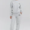 Haze Light Grey Marl Crew Neck Sweatshirt