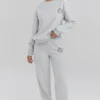 Haze Light Grey Marl Crew Neck Sweatshirt
