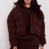 Hero Chocolate Oversized C Shape Puffer Jacket