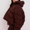Hero Chocolate Oversized C Shape Puffer Jacket