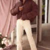 Hero Chocolate Oversized C Shape Puffer Jacket