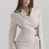 Hudson Beige Hourglass Blazer