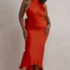 Ilaria Red Bow Halter Dress