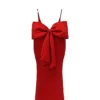 Ilaria Red Bow Halter Dress