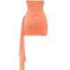 India Sorbet Gathered Mini Dress