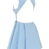 Ingrid Tuscan Blue Twill Mini Dress