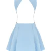 Ingrid Tuscan Blue Twill Mini Dress