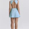 Ingrid Tuscan Blue Twill Mini Dress