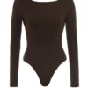 Inoe Espresso Open Back Bodysuit