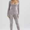 Isis Mink Heavy Chenille Loungewear Jumpsuit