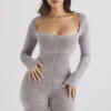 Isis Mink Heavy Chenille Loungewear Jumpsuit