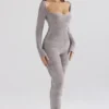 Isis Mink Heavy Chenille Loungewear Jumpsuit