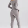 Isis Mink Heavy Chenille Loungewear Jumpsuit