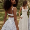 Isla Bluebell Scallop Lace Broderie Anglais Mini Sundress