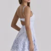 Isla Bluebell Scallop Lace Broderie Anglais Mini Sundress