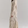 Isoline Peach Lace Maxi Dress