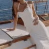 Isorella White Broderie Anglaise Cotton Maxi Skirt