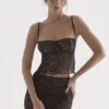 Jacinta Black Lace Cami Top