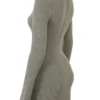 Jada Artichoke Knit Lace Up Dress