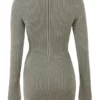Jada Artichoke Knit Lace Up Dress