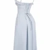 Jaime Soft Blue Cotton Broderie Anglais Midi SunDress