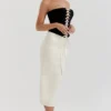 Jaina Black & Vintage Cream Strapless Corset Dress