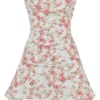 Jasmine Rose Print Draped Corset Dress