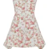 Jasmine Rose Print Draped Corset Dress