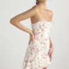 Jasmine Rose Print Draped Corset Dress