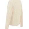 Jasper Cream Chunky Cable Knit Sweater