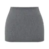 Jessamine Grey A-Line Mini Skirt