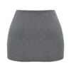 Jessamine Grey A-Line Mini Skirt