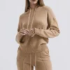 Jionni Camel Cashmere Blend Hoodie