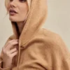 Jionni Camel Cashmere Blend Hoodie