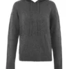 Jionni Charcoal Cashmere Blend Hoodie