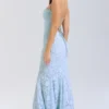Joan Bluebell Lace Up Back Maxi Dress