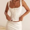 Juana White Broderie Anglaise Top