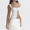 Juana White Broderie Anglaise Top