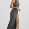 Juliette Shadow Halter Gown