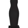Juniper Black Peplum Midi Dress