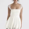 Kaia Ivory A-Line Mini Dress