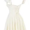 Kaia Ivory A-Line Mini Dress