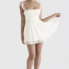 Kaia Ivory A-Line Mini Dress