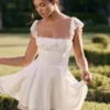 Kaia Ivory A-Line Mini Dress
