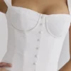 Kaia White Cotton Mini Dress