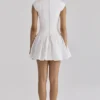 Kaia White Cotton Mini Dress